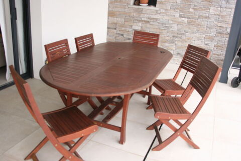 table et chaises de jardin bois 0 Saint-Martin-de-Hinx (40)