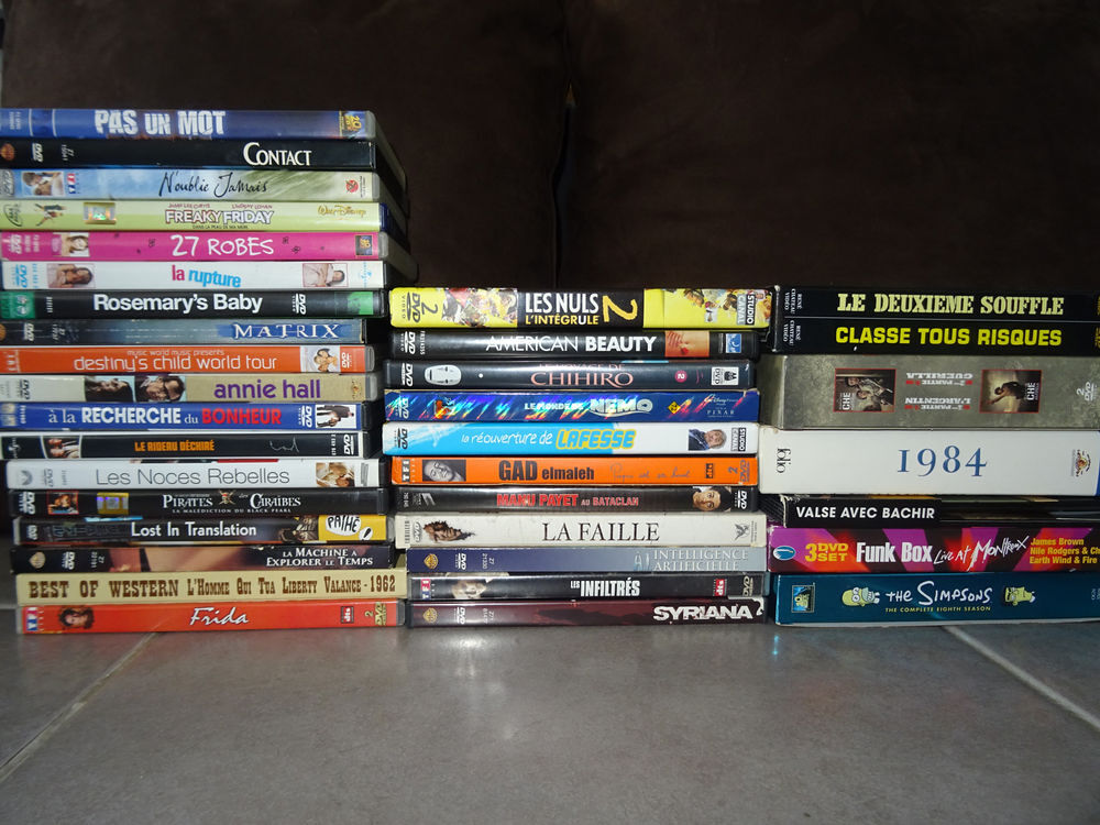 DVD &agrave; l'unit&eacute; ou par lots en bon &eacute;tat pas chers DVD et blu-ray