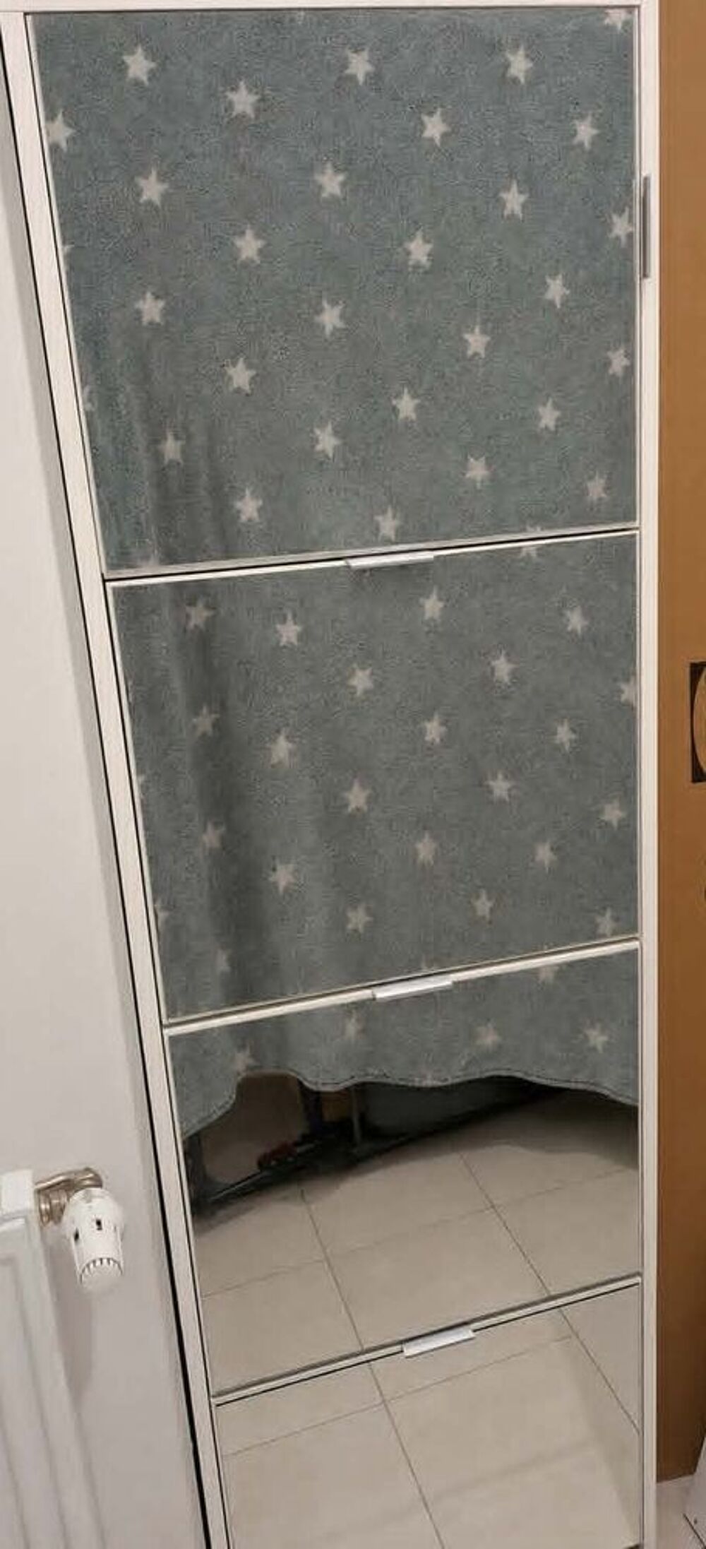 Meuble &agrave; chaussures avec porte miroir Meubles
