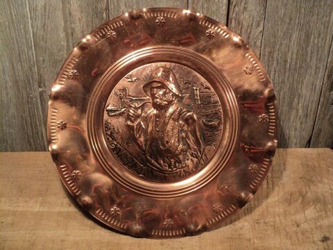 Plateau D�coratif Cuivre P�cheur Breton Bretagne 10 Loches (37)