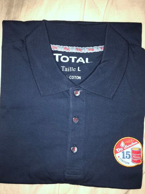 polo bleu marine Total collector 4 Brie-Comte-Robert (77)