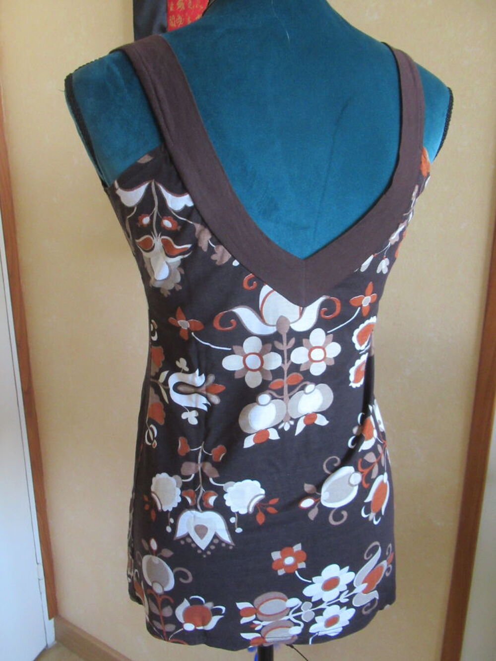 D&eacute;bardeur Marron et Rouille - Taille 38 Vêtements