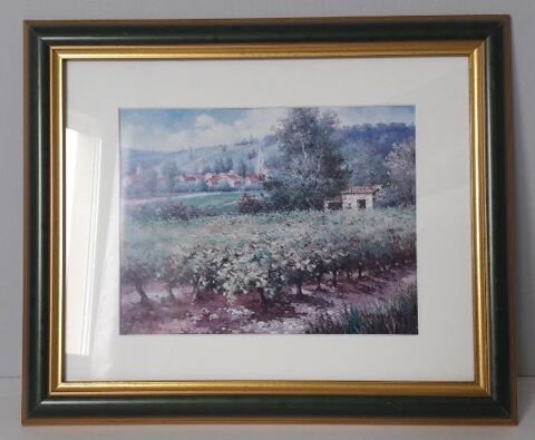 Tableau paysage des vignes 20 Metz (57)