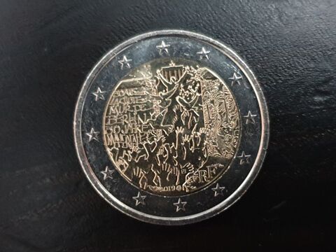 Pi�ce deux euros Mur de Berlin 2019 4 Bordeaux (33)