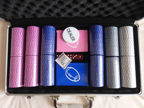 Malette de poker neuf HOMCOM, 300 jetons, jeux cartes rugby 25 Le Coudray (28)