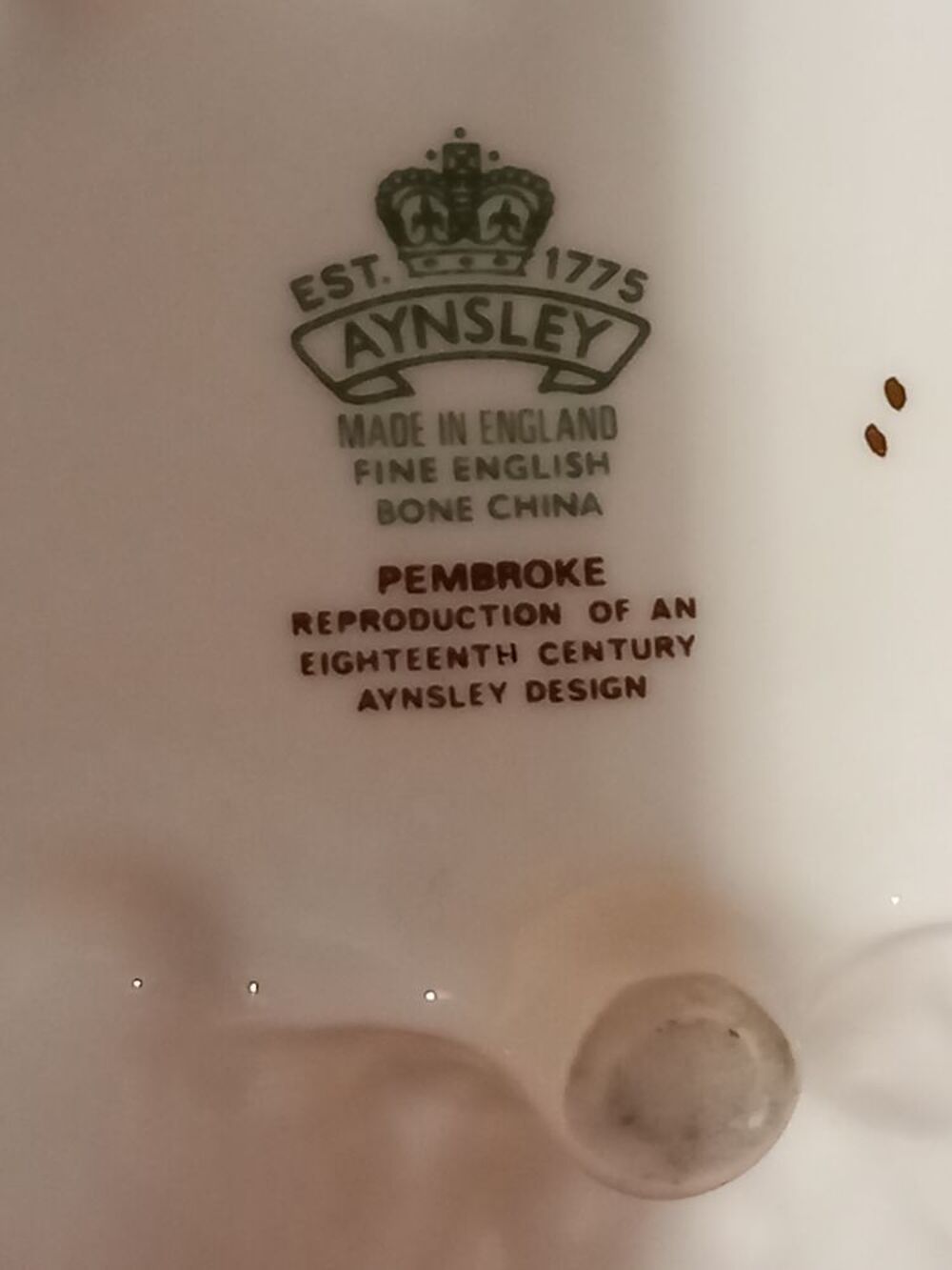 Bol en porcelaine anglaise Décoration