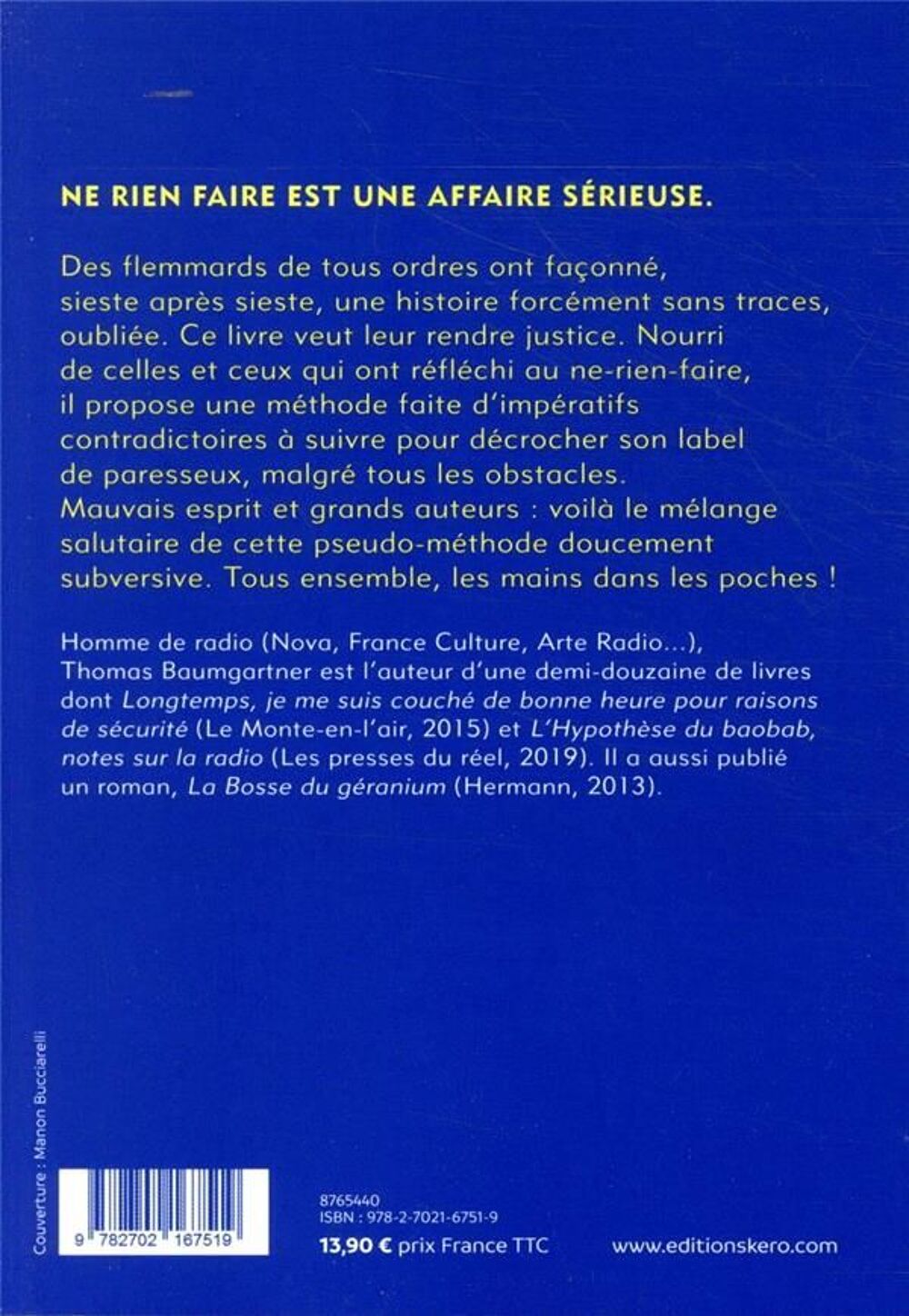 Ne rien faire Livres et BD