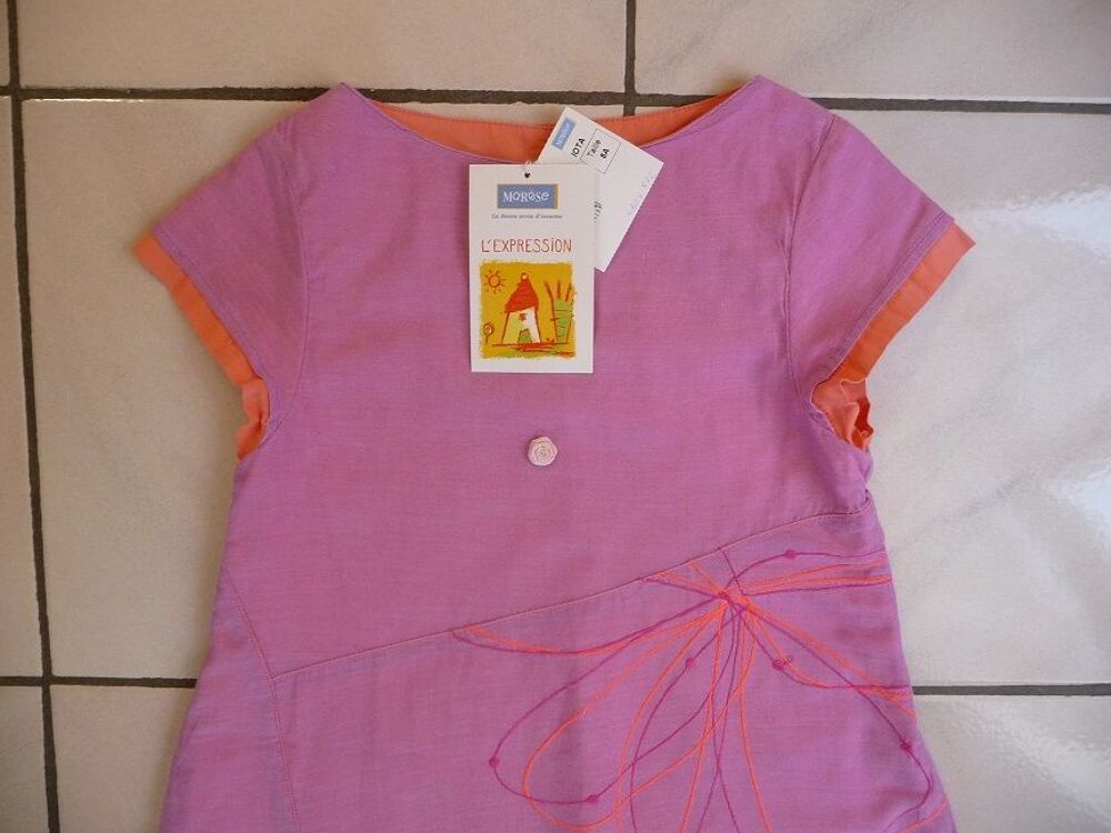 Robe lilas et orange marque Mar&egrave;se taille 8 ans Vtements enfants