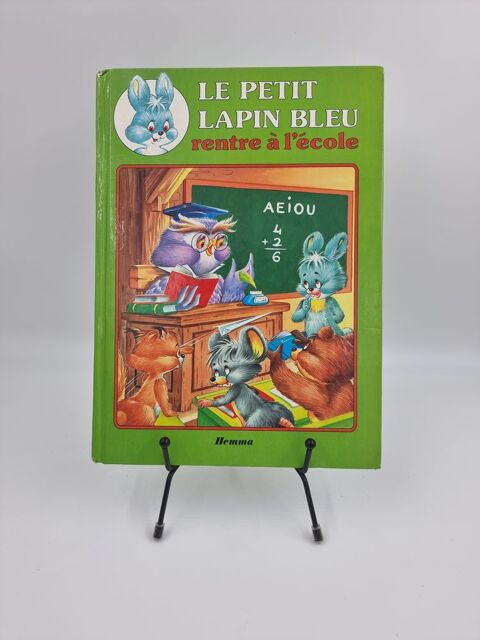 Livre enfant Le Petit Lapin Bleu Rentre � l'�cole 1 Vulbens (74)
