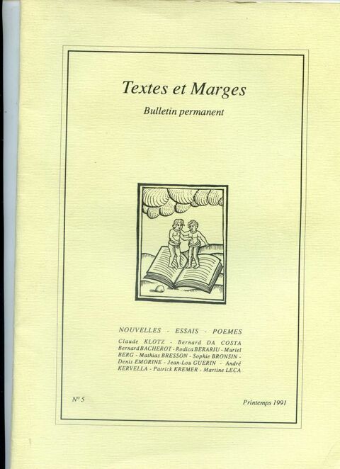 Textes et marges N°5, 5 Rennes (35)
