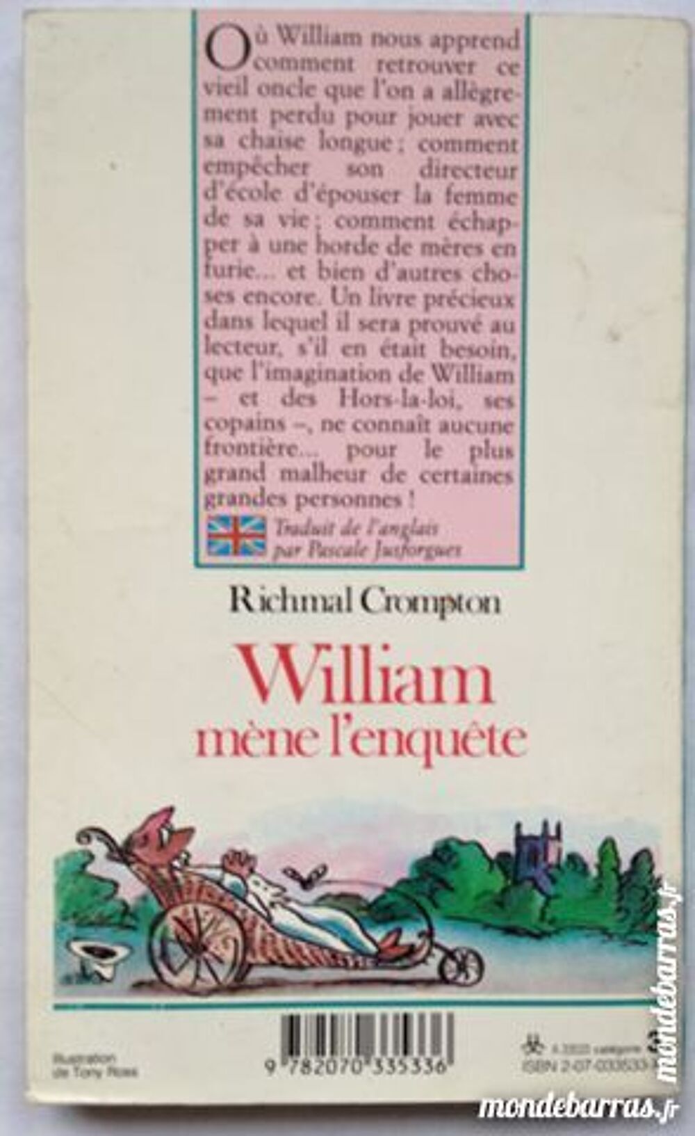William m&egrave;ne l'enqu&ecirc;te Richmal Crompton Livres et BD