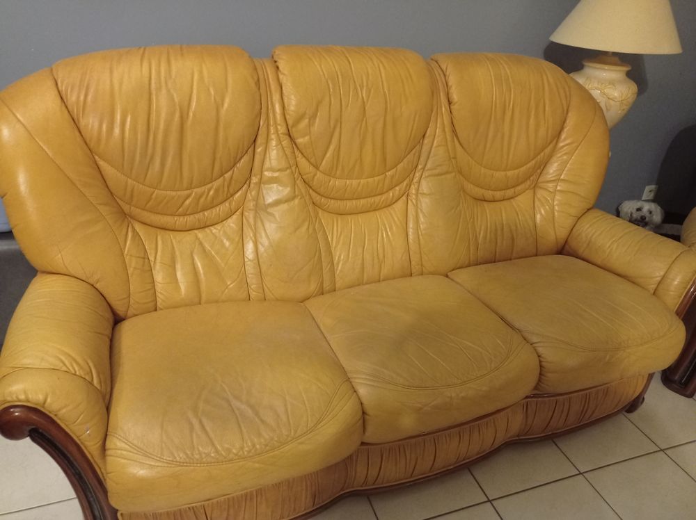 CANAPE CUIR 5 PLACES Meubles
