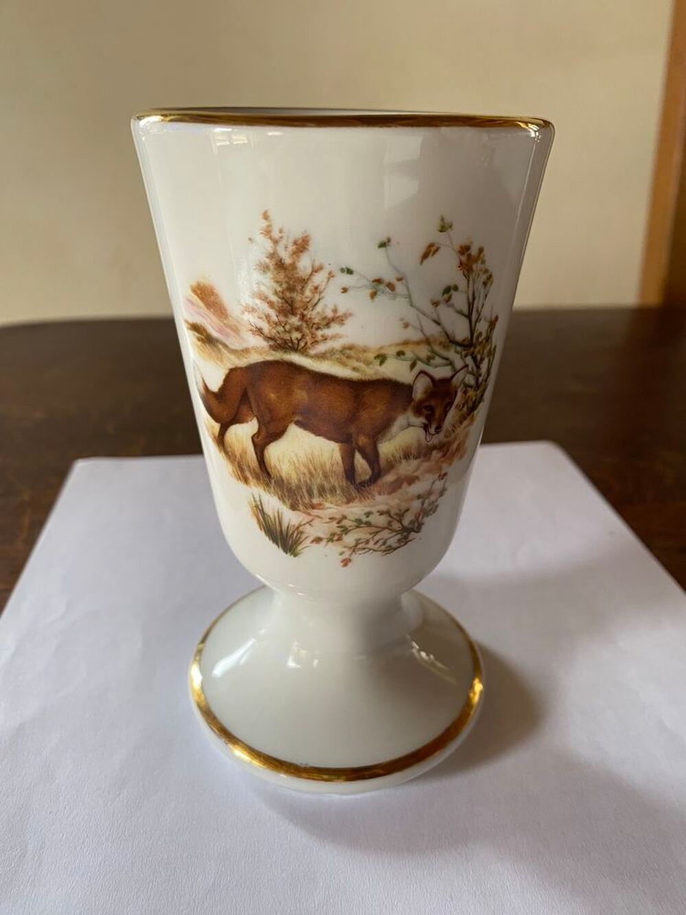 Mazagran porcelaine renard sign&eacute; 75 Cuisine