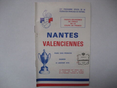 Programme officiel de la F F FOOTBALL n° 227 - 1976 29 Reims (51)