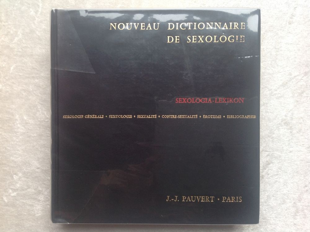 NOUVEAU DICTIONNAIRE DE SEXOLOGIE JEAN JACQUES PAUVERT Envoi Livres et BD