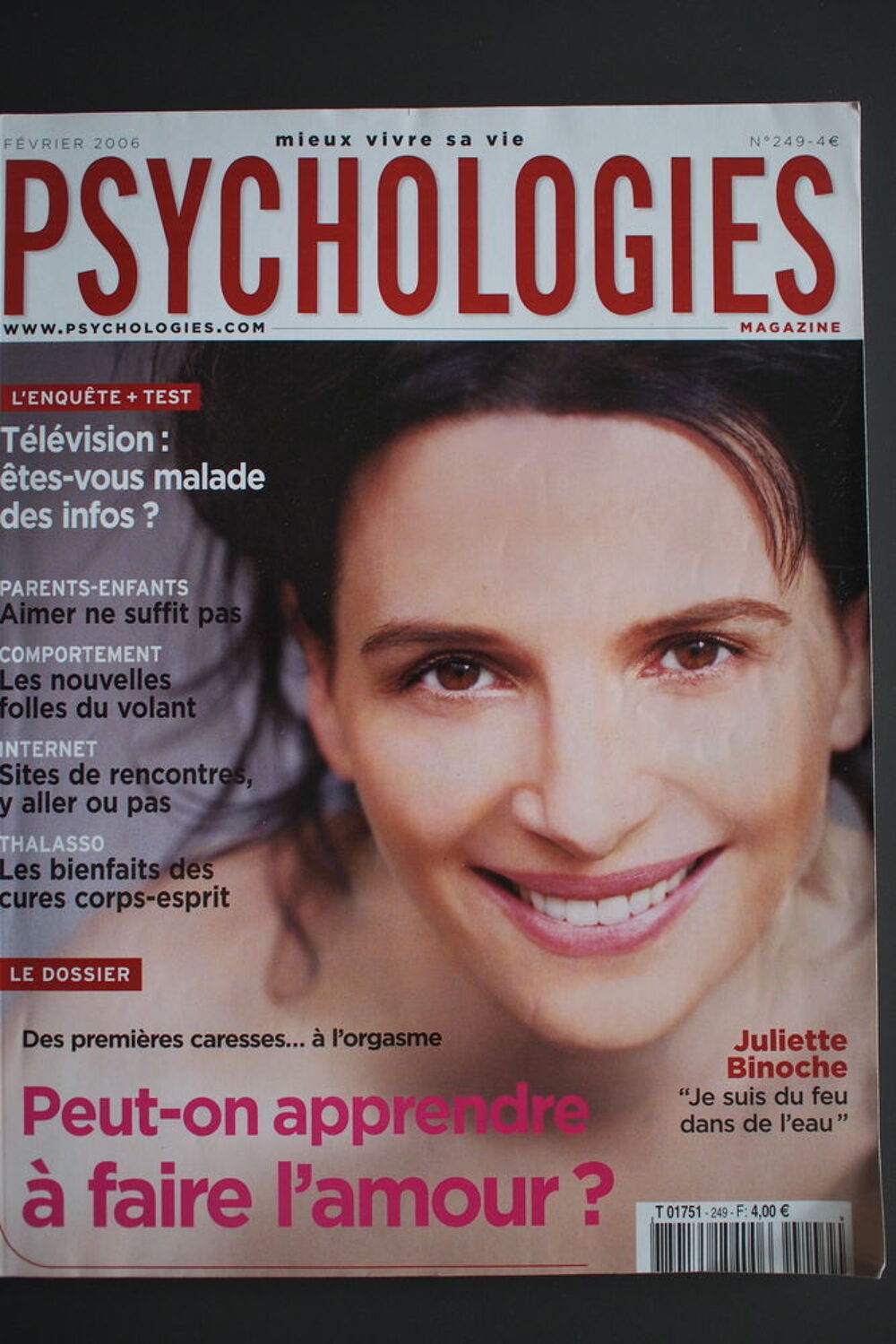 PSYCHOLOGIES MAGAZINE n&deg;163 -168 -249, Livres et BD