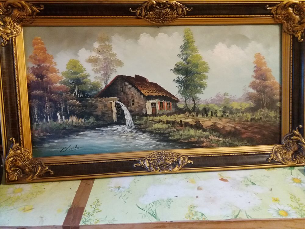 tableaux anciens sur peint sur toile Décoration