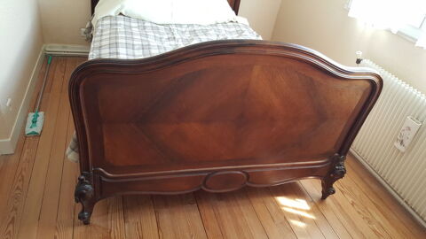 lit en bois de placage acajou 150 �taples (62)