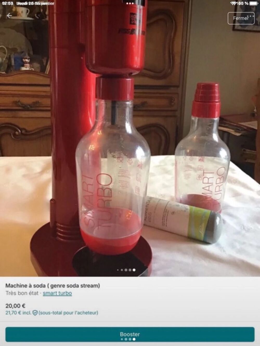 Appareil &agrave; gaz&eacute;ifier, machine &agrave; soda Electroménager