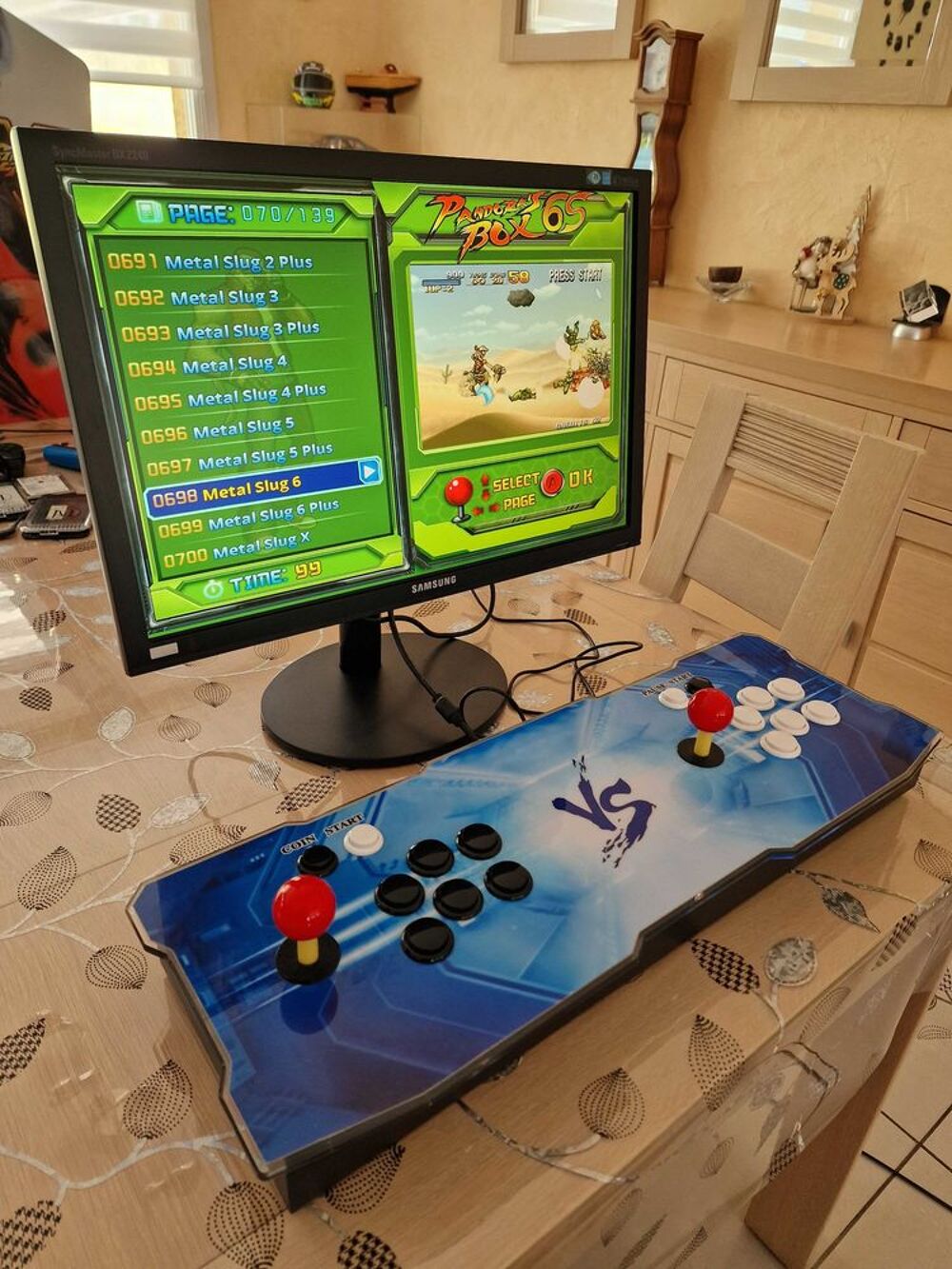 console borne arcade pandora box 6 complet avec &eacute;cran 24&quot; Consoles et jeux vidos
