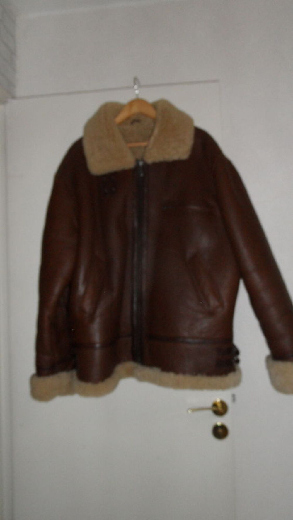 Blouson bombardier mouton retourn&eacute; Vêtements