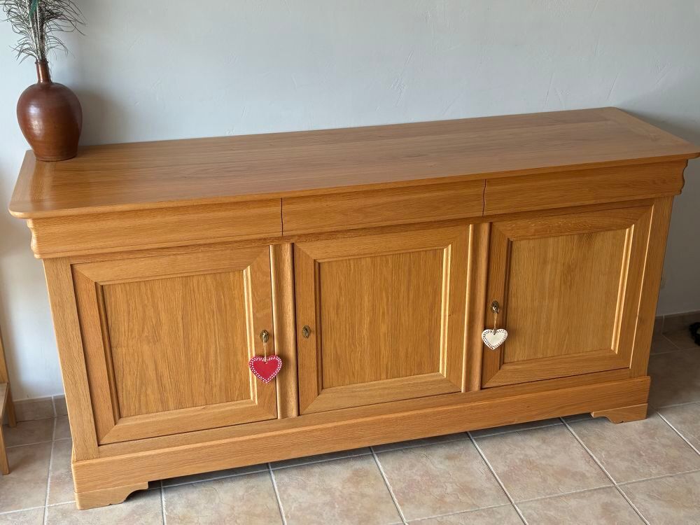 Enfilade style Louis-Philippe - Ch&ecirc;ne massif fran&ccedil;ais Meubles