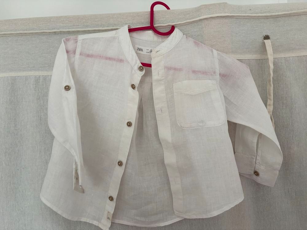 Chemise blanche Zara Vêtements enfants
