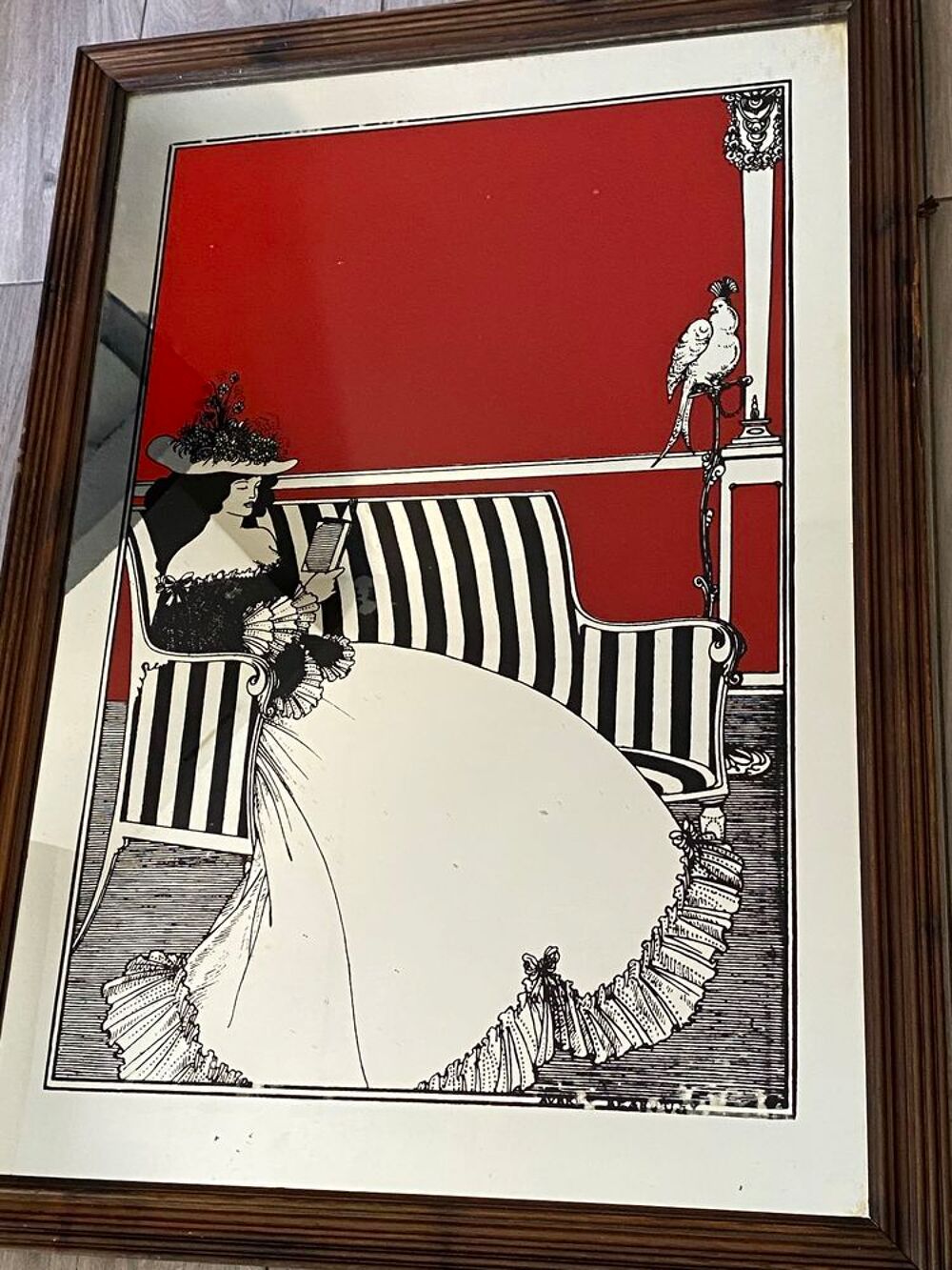 miroir s&eacute;rigraphi&eacute; Décoration
