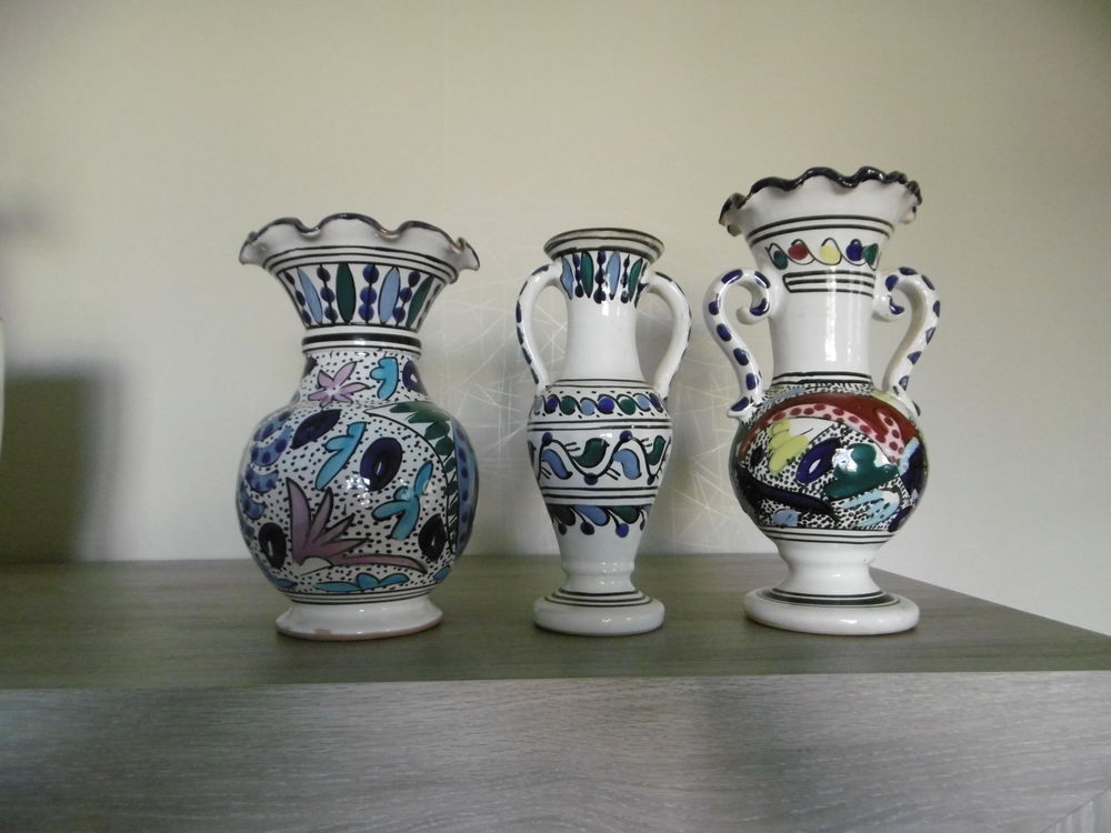 Lot de 3 vases en c&eacute;ramique Décoration