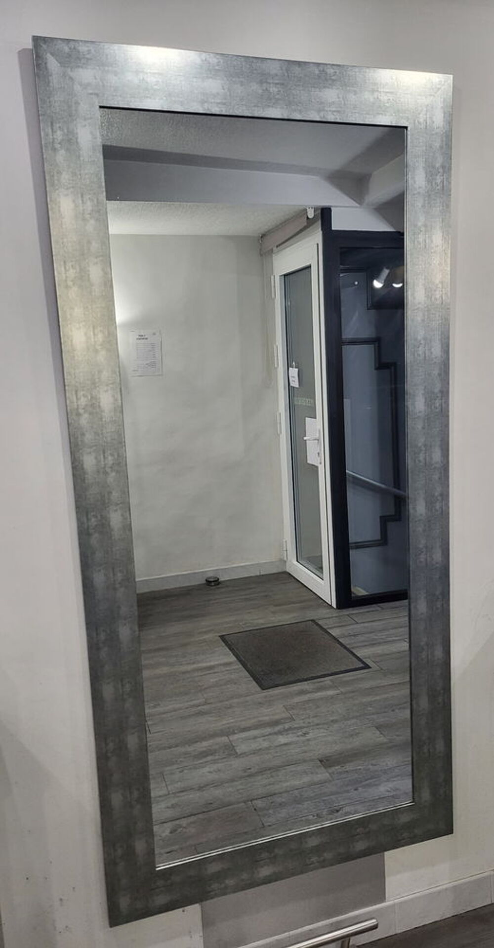 Grand miroir moderne gris 190x90 Meubles