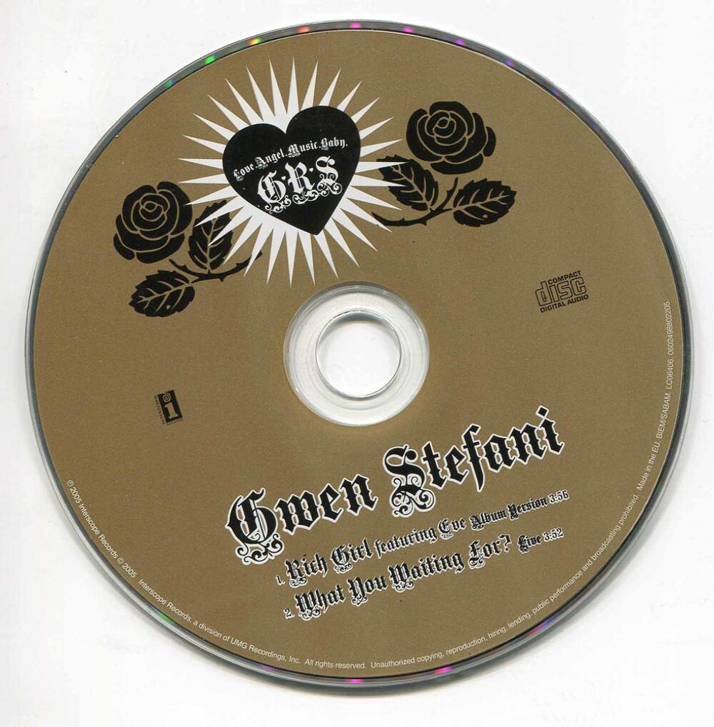 CD, Gwen Stefani Featuring Eve, Rich Girl CD et vinyles