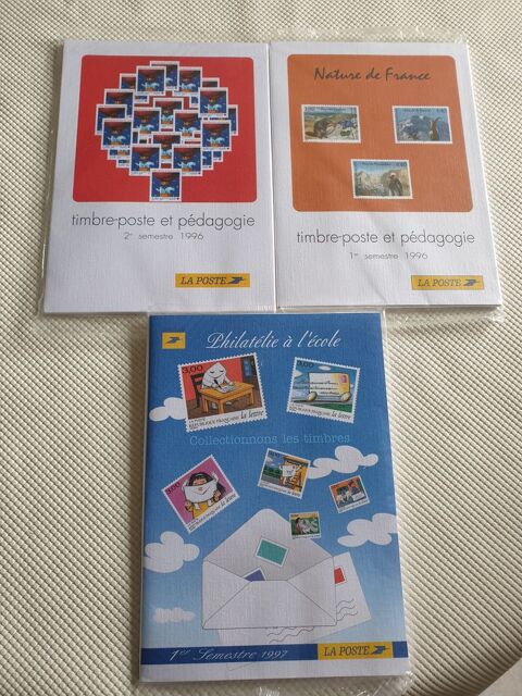 Lot de 3 albums timbres pdagogie 45 Bordeaux (33)