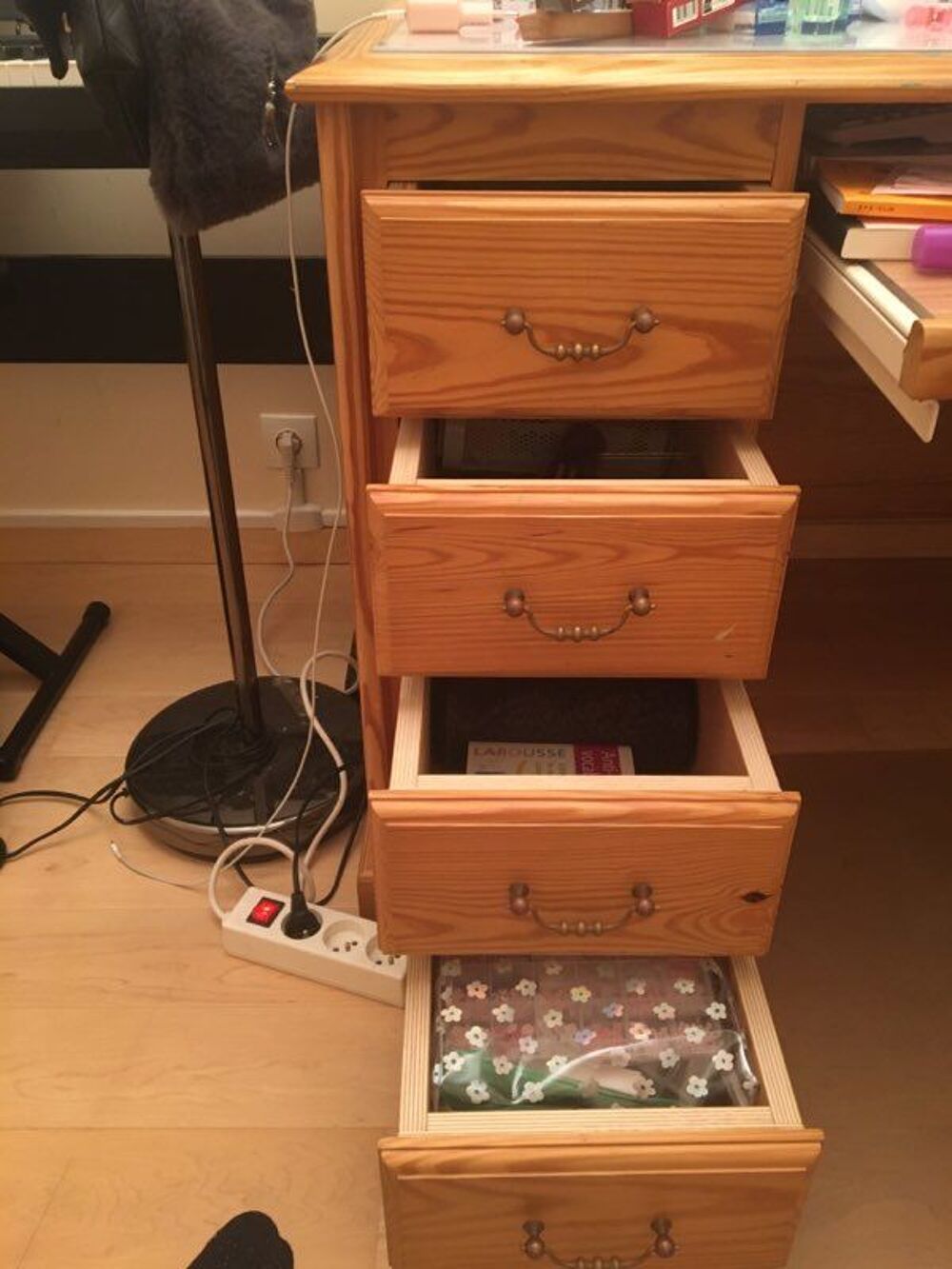 BUREAU EN BOIS D OREGON FAIT MAIN Meubles