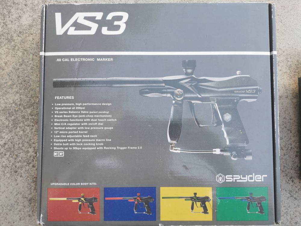 Pistolet paintball marque SPYDER mod&egrave;le VS3 Sports