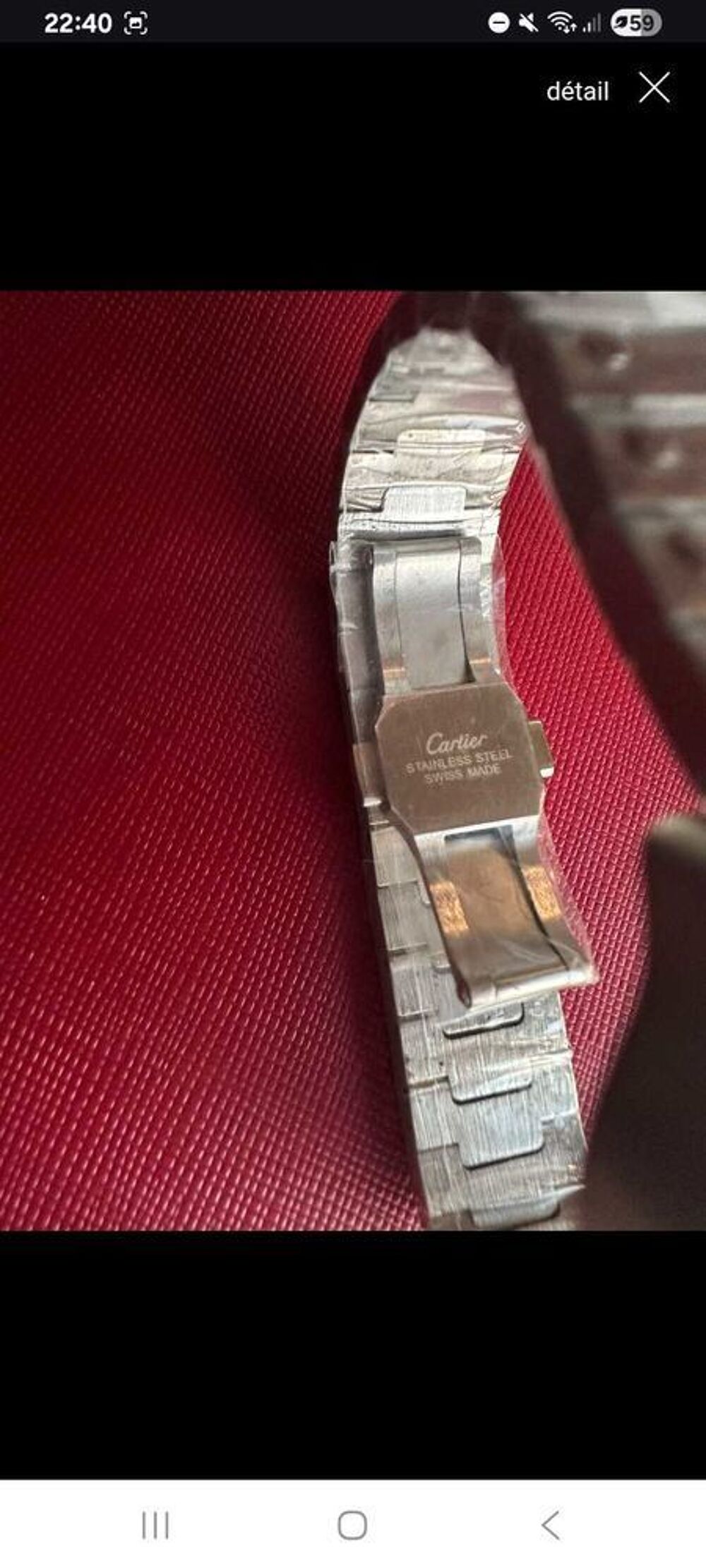 Cartier Santos Automatique €" Full Set (Bo&icirc;te + Documents) €" 2 800 € Bijoux et montres