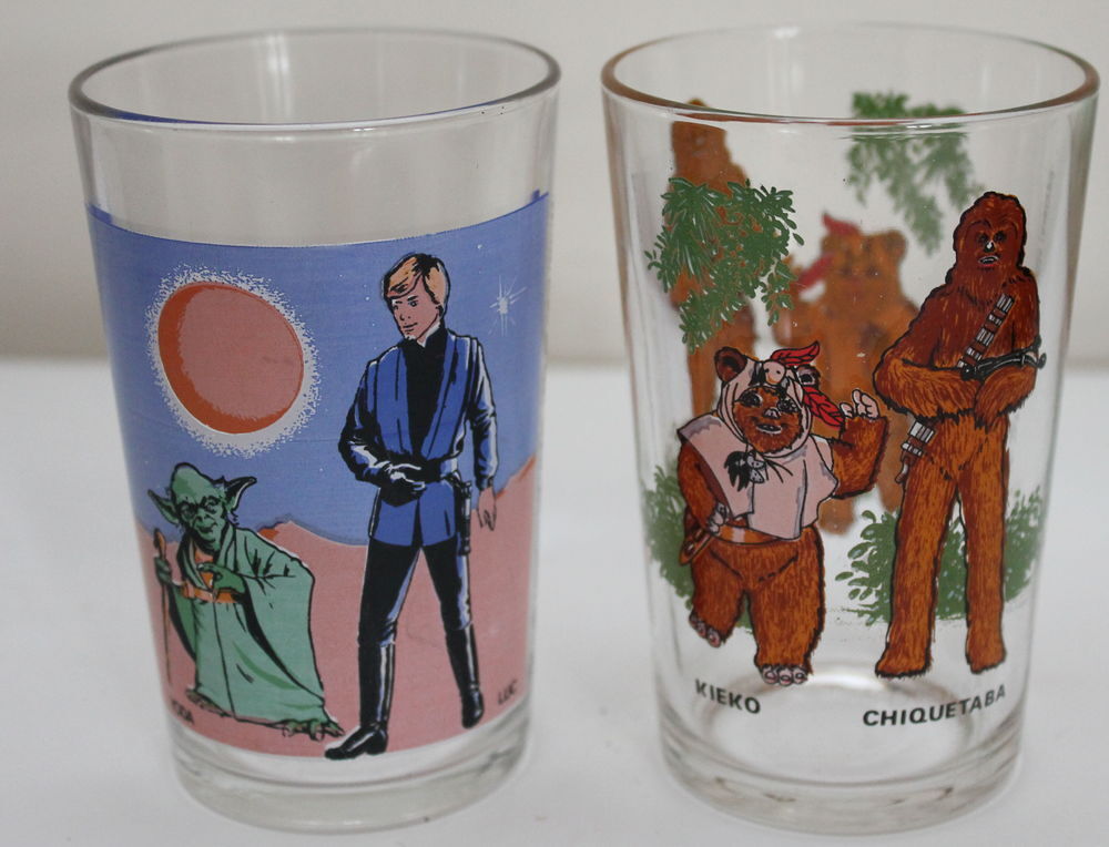 Star Wars Retour du Jedi 1983 - Verres &agrave; Moutarde Amora 
