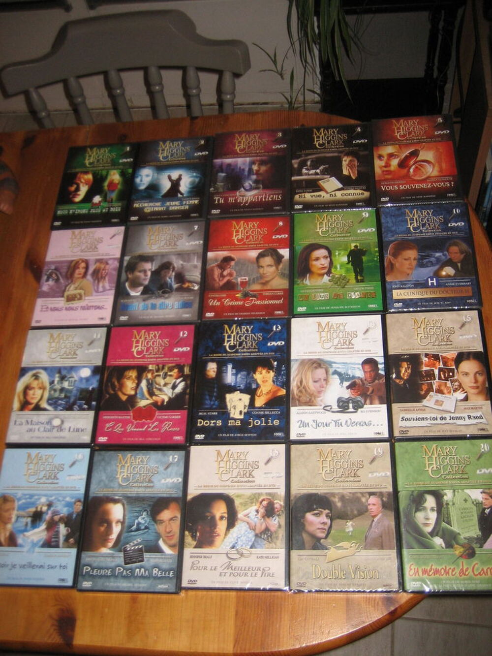 lot 20 dvd COLLECTION MARY HIGGINS CLARK compl&egrave;te DVD et blu-ray
