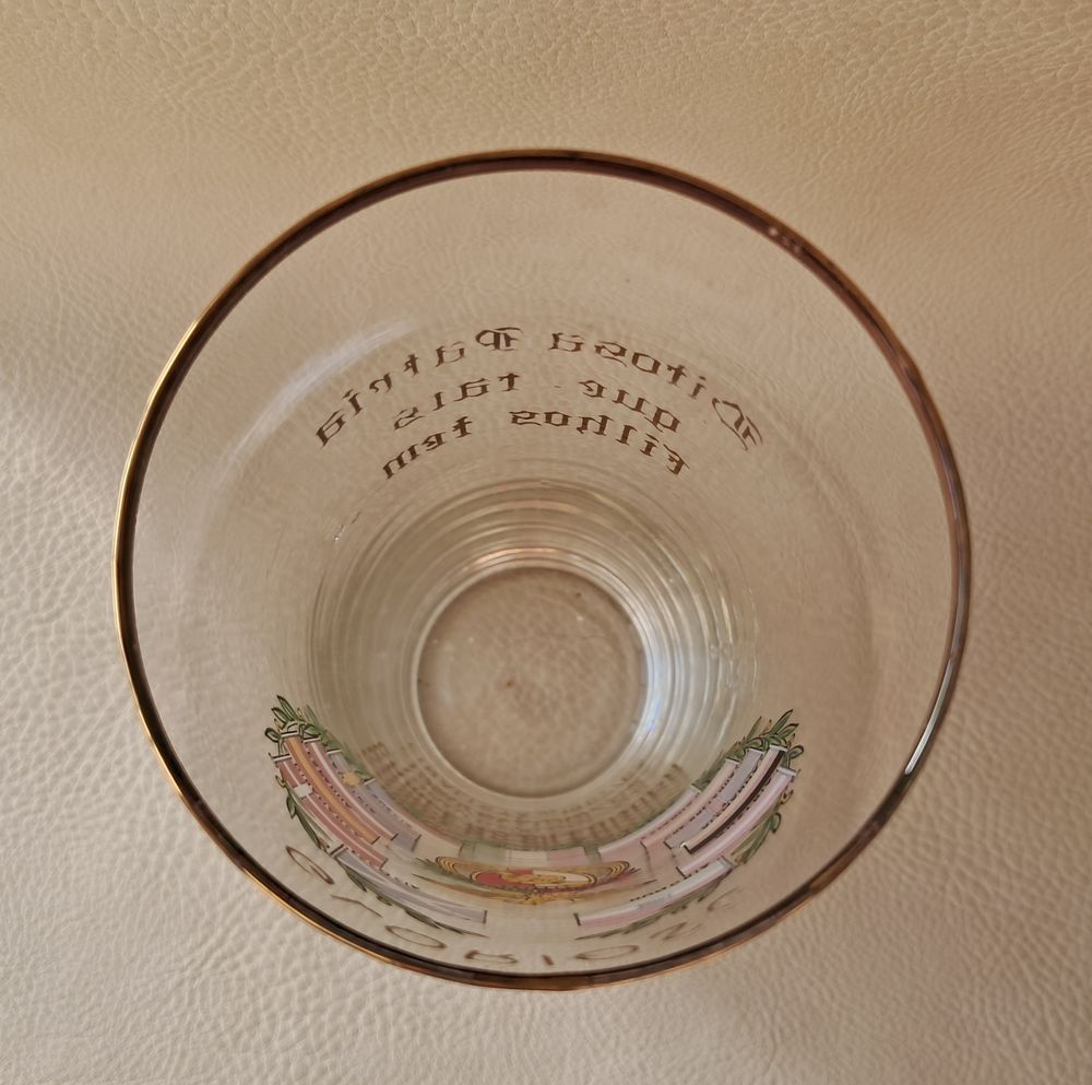 Verre vintage du SLB Benfica vintage, &acirc;g&eacute; de 64 ans 
