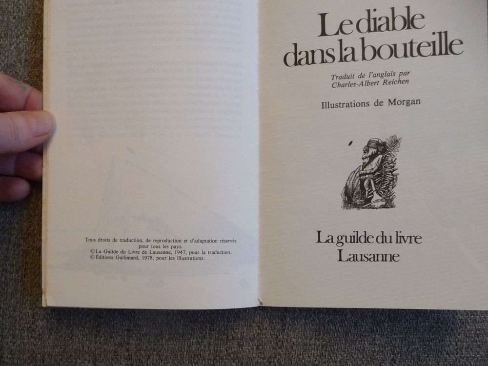 Le Diable dans la Bouteille-Robert Louis Stevenson-Gallimard Livres et BD