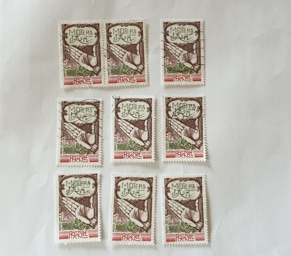 Timbre France Oblit&eacute;r&eacute; 1978 M&eacute;tiers d'art - lot 0.90 euro ou 