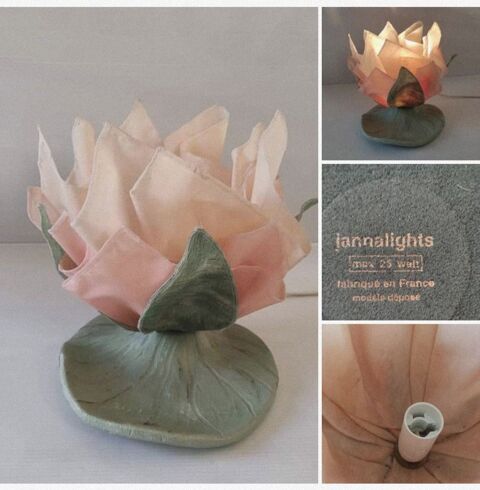 Lampe vintage drape 1970 nnuphar Jannalights 0 Bthune (62)