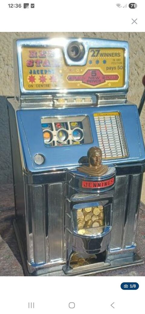 D�barrasse ancien jackpot bandit manchot en panne hs . Les Sables-d'Olonne (85)