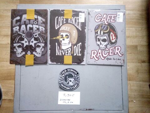 ECUSSON PLAQUE METAL CAFE RACER CUSTOM MOTO 30 CM PAR 20 CM 7 Saint-Brieuc (22)