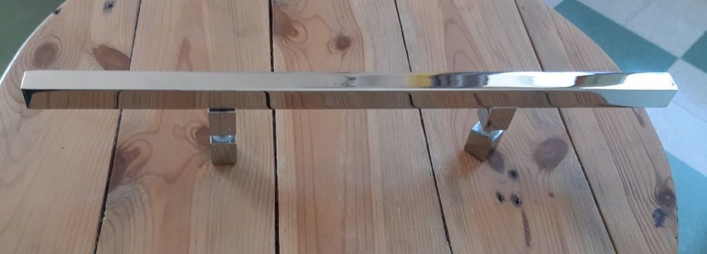 Poign&eacute;e chrom&eacute;e de porte en verre haut de gamme Bricolage