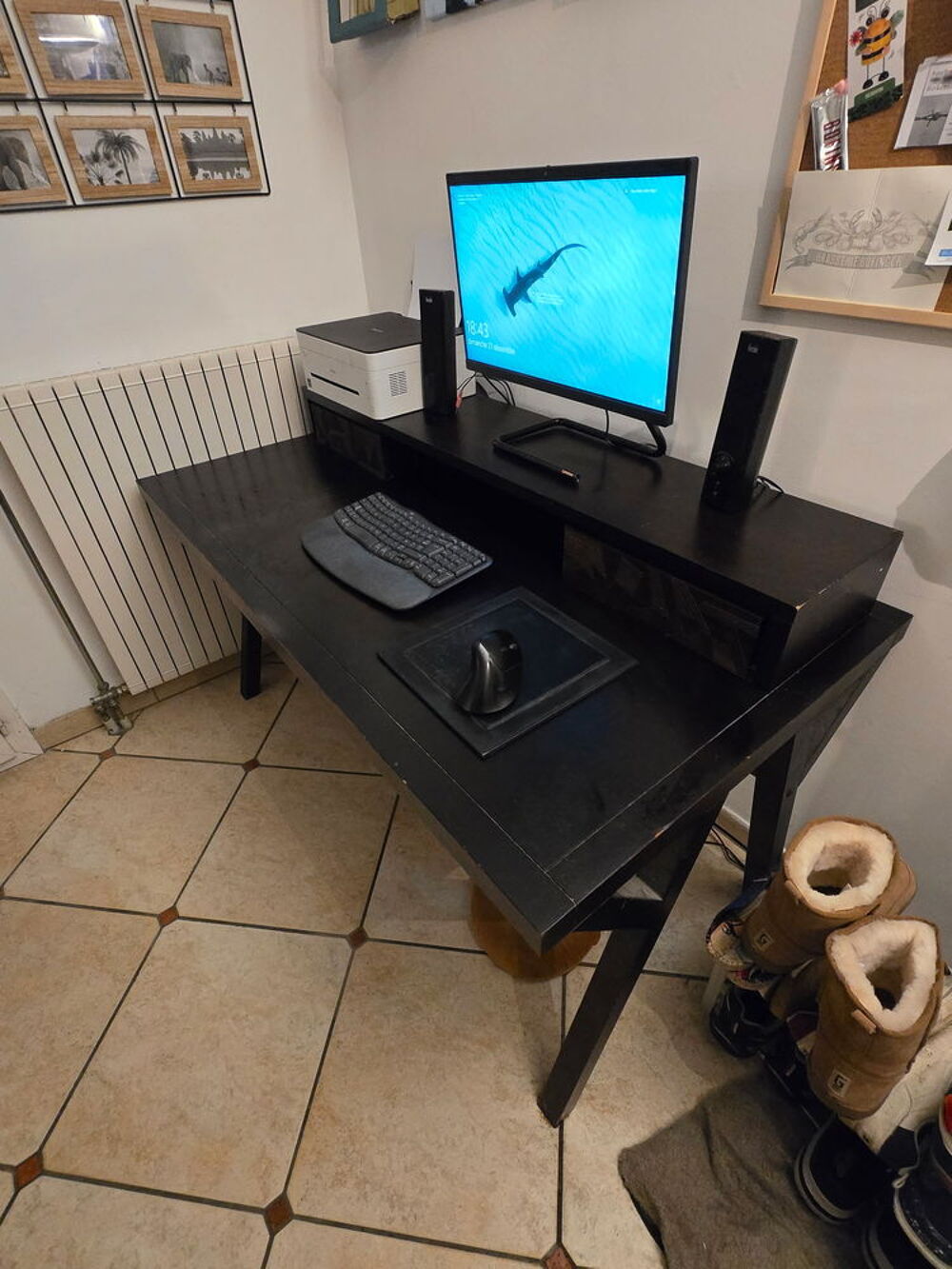 Bureau (secr&eacute;taire) avec r&eacute;hausse Roche Bobois Meubles