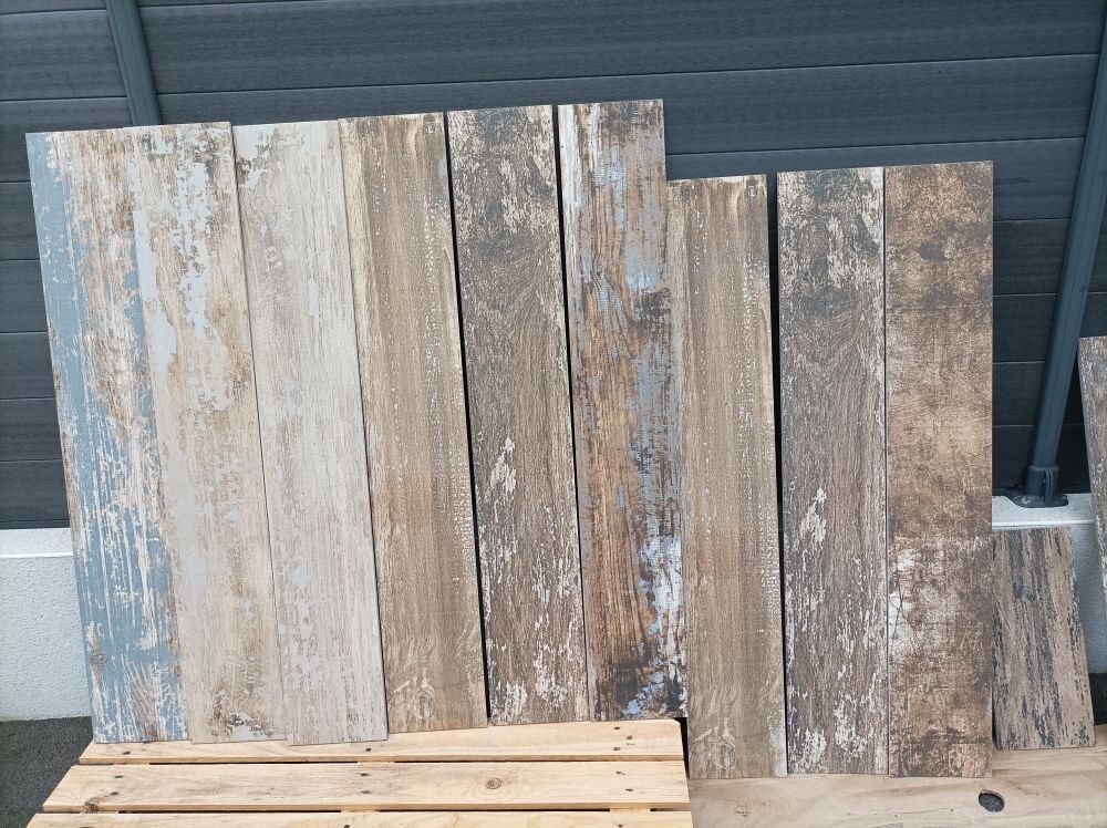 carrelage ext. antid&eacute;rapant. 120 x 20 Jardin