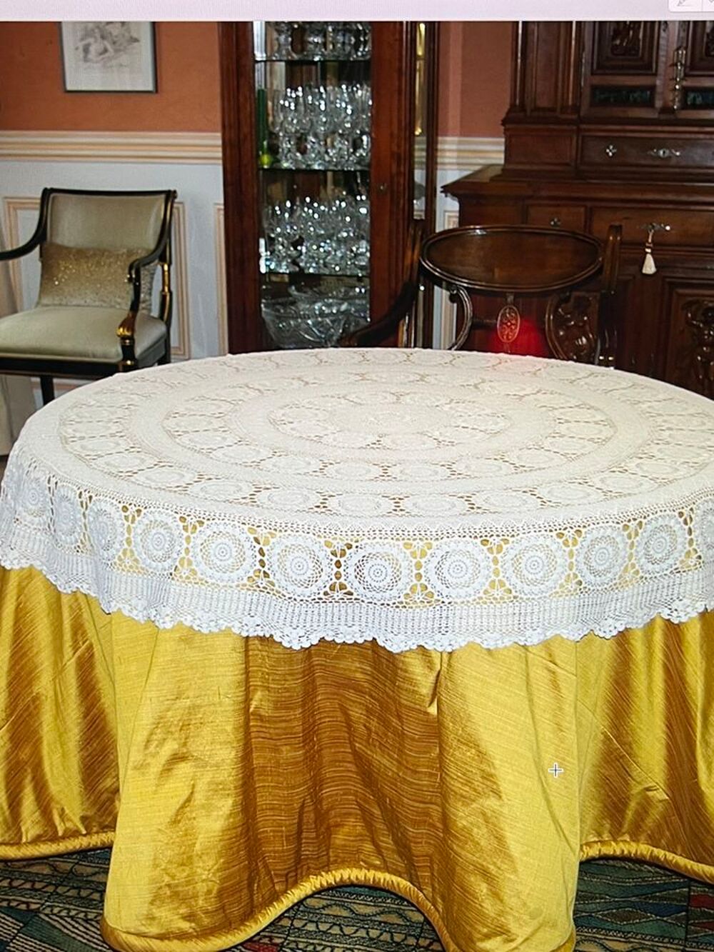 Nappe - Nappe ronde - Nappe crochet Décoration