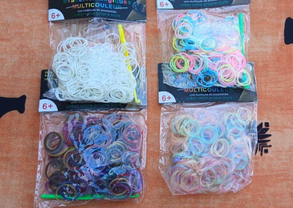 Lot n&deg;1 pour Fabriquer Bracelets Elastiques avec Clips, Etc. Jeux / jouets