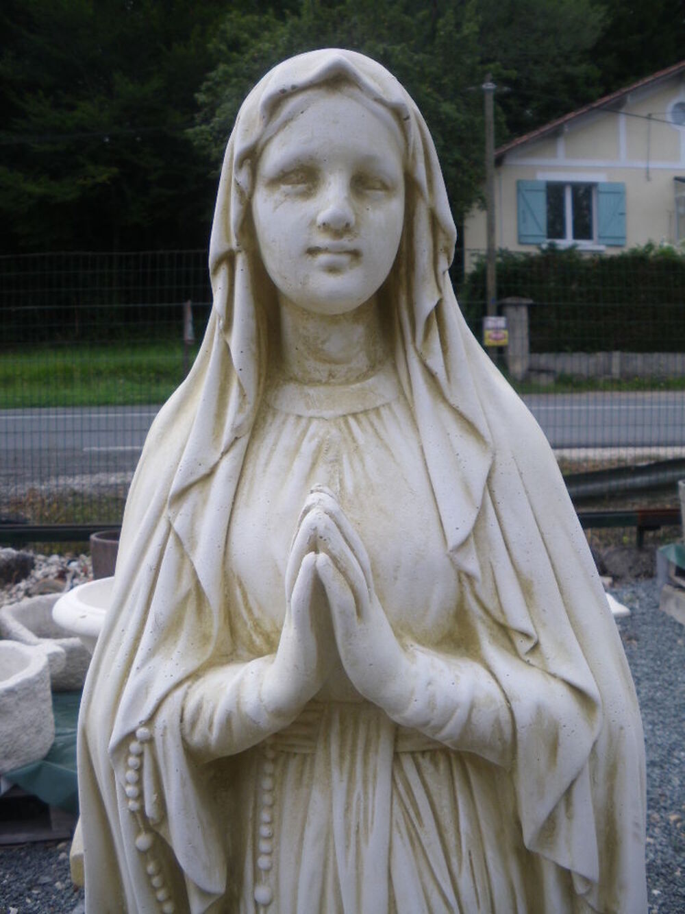 Statue en pierre, Vierge Marie grand mod&egrave;le Décoration