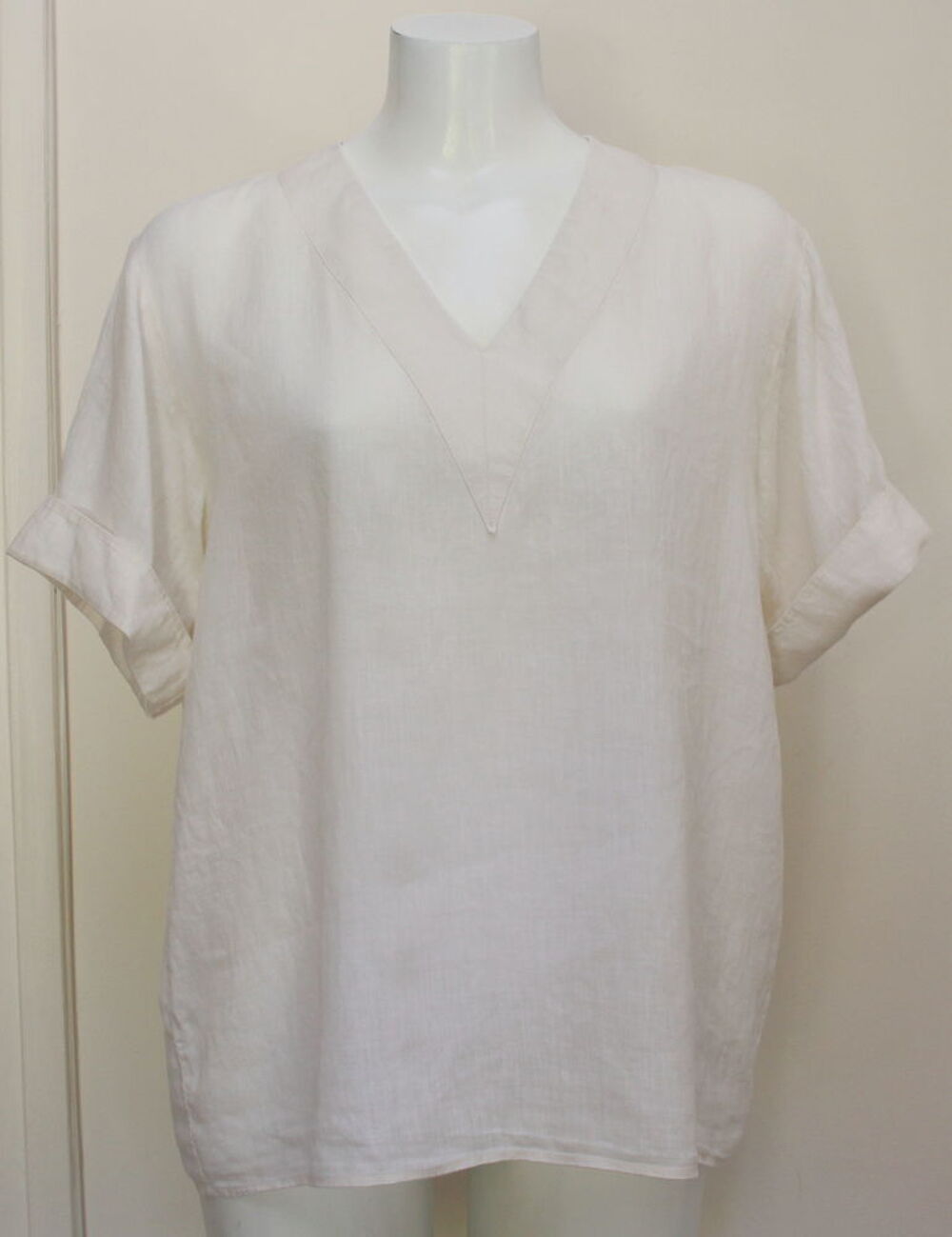 Blouse lin blanc YVES SAINT LAURENT rive gauche Vêtements